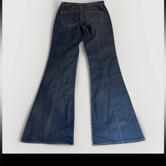 Express Dark Blue Flare Jeans - Picture 5 of 7